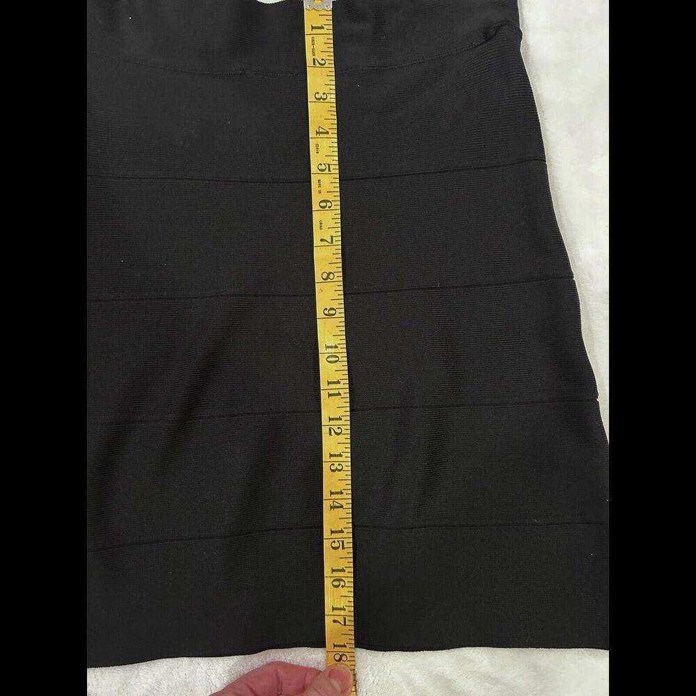 BCBGMAXAZRIA Black Simone Alexa Bandage Mini Skirt Small Y2K Bodycon - Picture 10 of 12